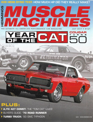 HEMMINGS MUSCLE MACHINES 2017 JULY - '70 RR, COUGARS, '71 GTO, 93 TYPHOON